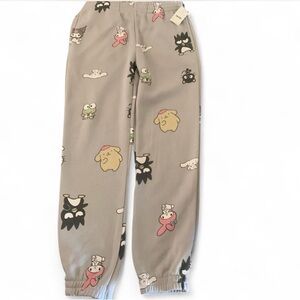 Sanrio Gray Sleep Pants with Cartoon Design